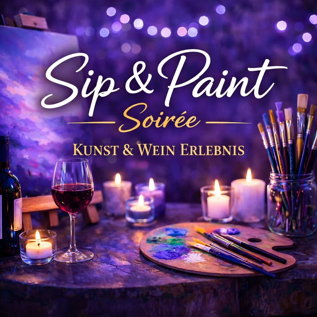 Sip & Paint Soirée – Kunst & Wein Erlebnis
